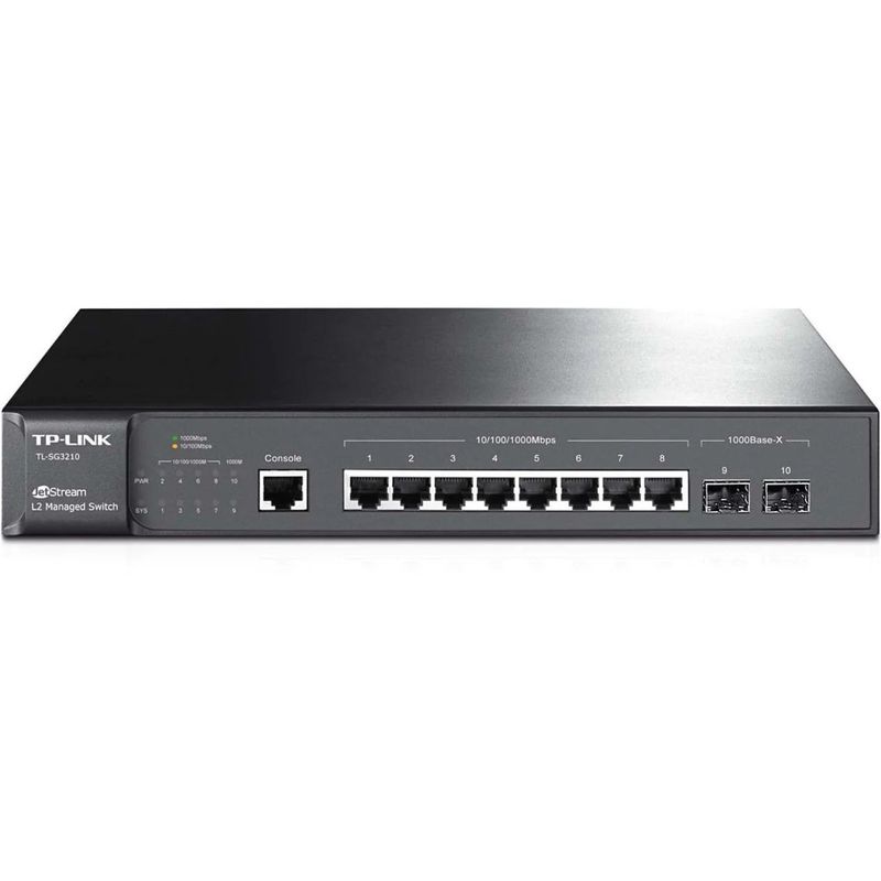 Tp-Link Switch Managed 8 Port RJ45, 2 Port SFP