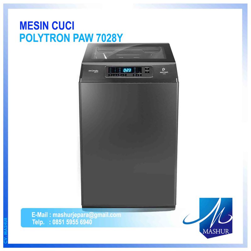 Mesin Cuci 1 Tabung Polytron PAW 7028Y