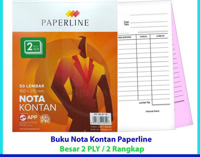 Nota Kontan besar 2 PLY Papperline
