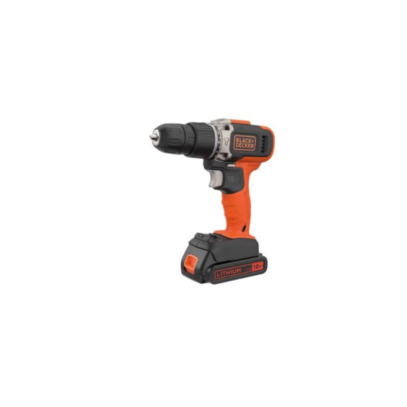 Black Decker Bor Listrik Hammer Drill Cordless 18 Volt (BCD003C1-B1)