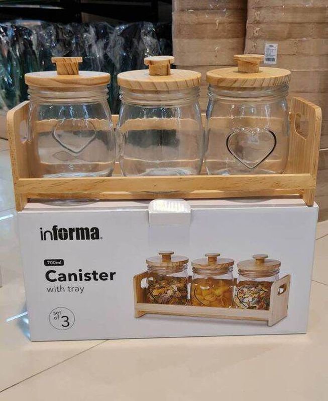 Informa 600ml Set 3 Pcs Stoples Kaca