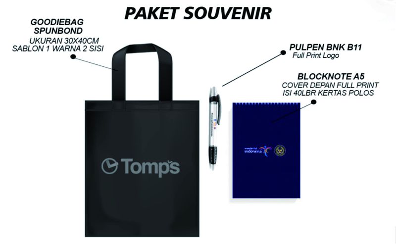 Paket Seminar Kit Goodiebag, Tumbler, Blocknote dan Pulpen Custom