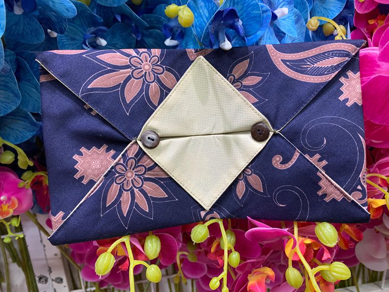 Tempat Tissue Batik - Biru