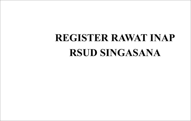 Buku Register Rawat Inap