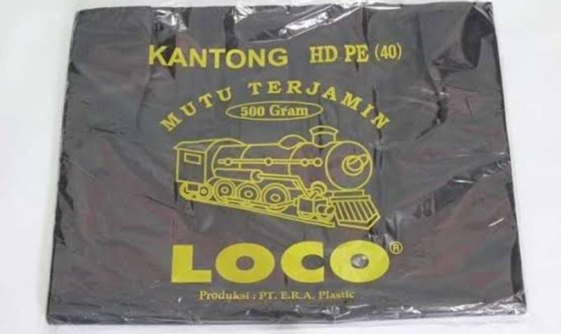 Kantong Plastik Kresek Loco HD Tebal Hitam 40