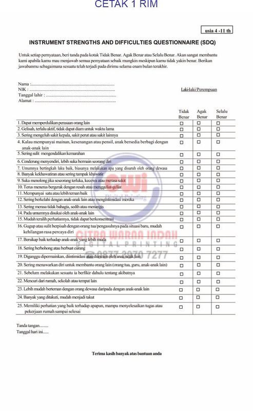 Form SDQ (4-11th)