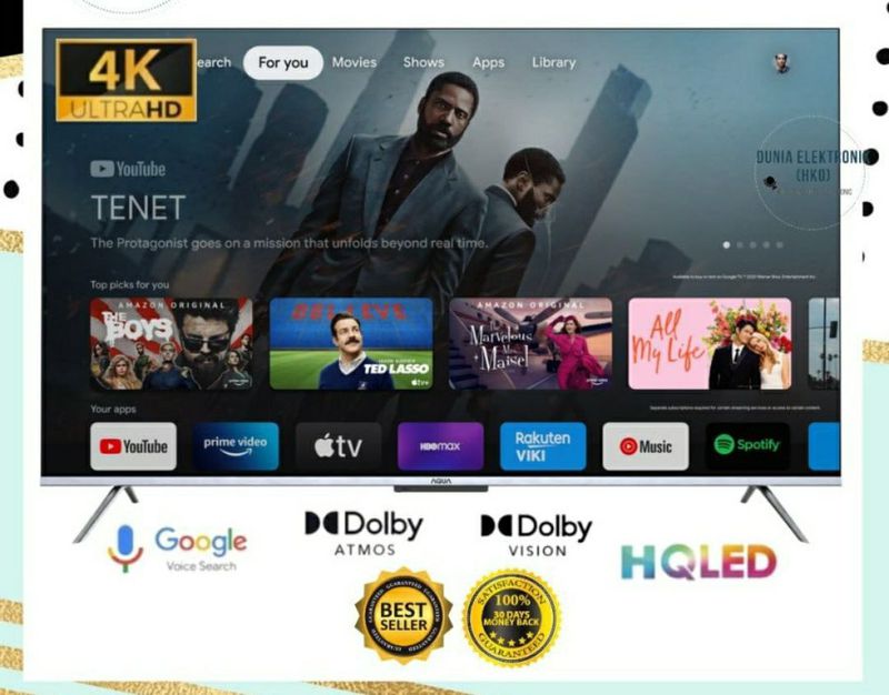 AQUA 4K UHD ANDROID SMART TV 65 INCH