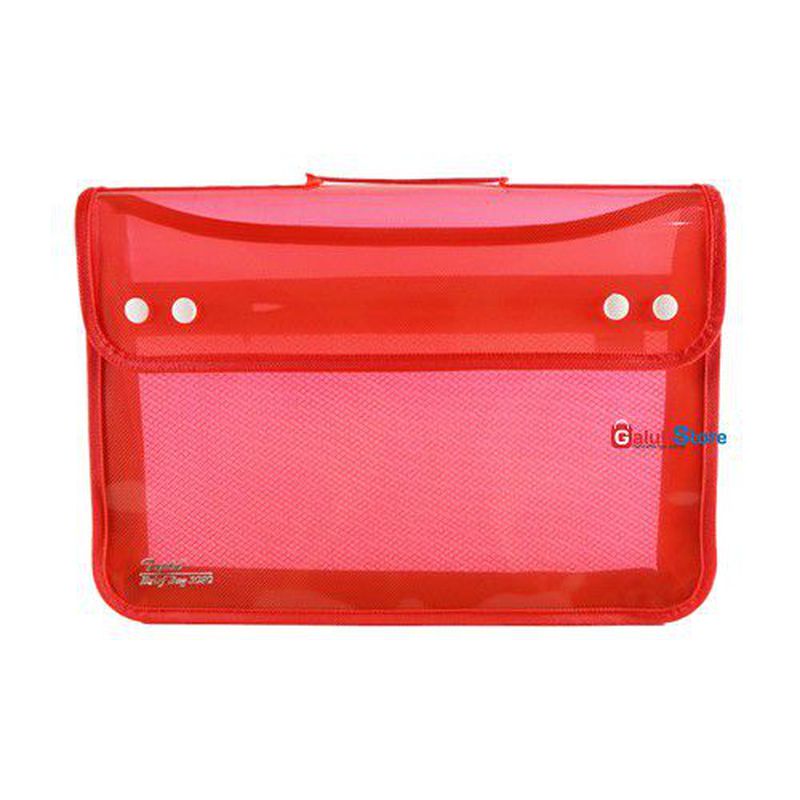borneo map resleting zipper merah