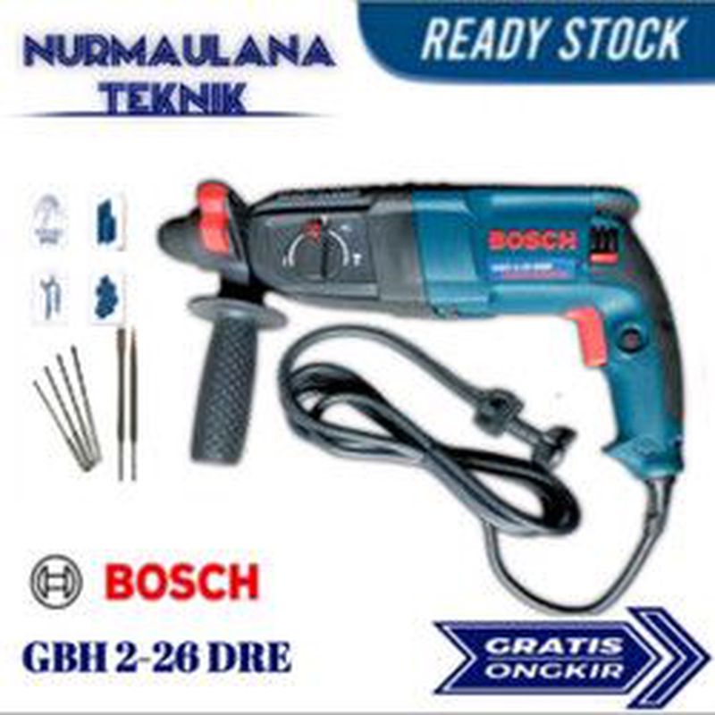 Bosch GBH 2-26 DRE Set Mesin Bor Rotary Hammer 26 mm S