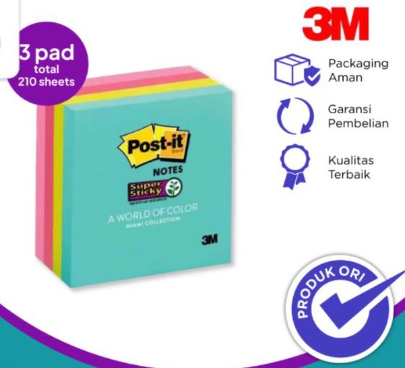 Post it 3m 654 3x3 Sticky Note