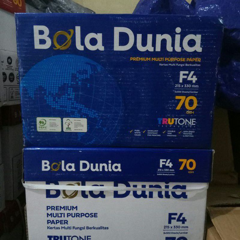 KERTAS F4 BOLA DUNIA BOX