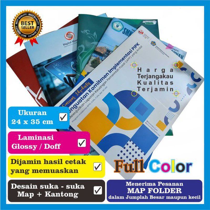 Cetak Map Custom Glossy