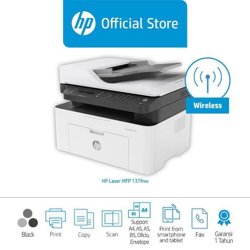 HP Laser MFP 137fnw