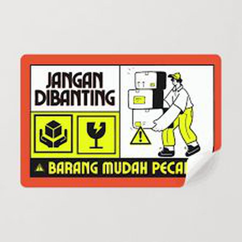 Stiker Informasi Vinyl