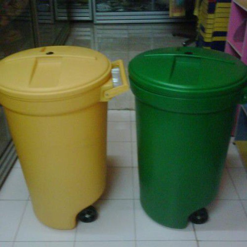 tempat sampah - roda, kapasitas 120 ltr