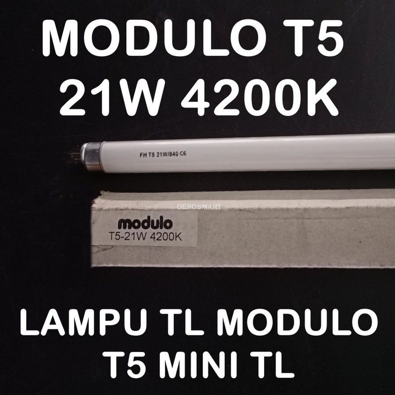 LAMPU TL MODULO T5 21W 4200K COOLWHITE LAMPU TL MINI