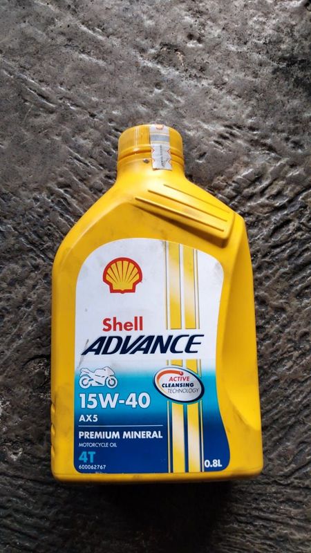 Oli Shell advance 0.8ml 15W-40 4T