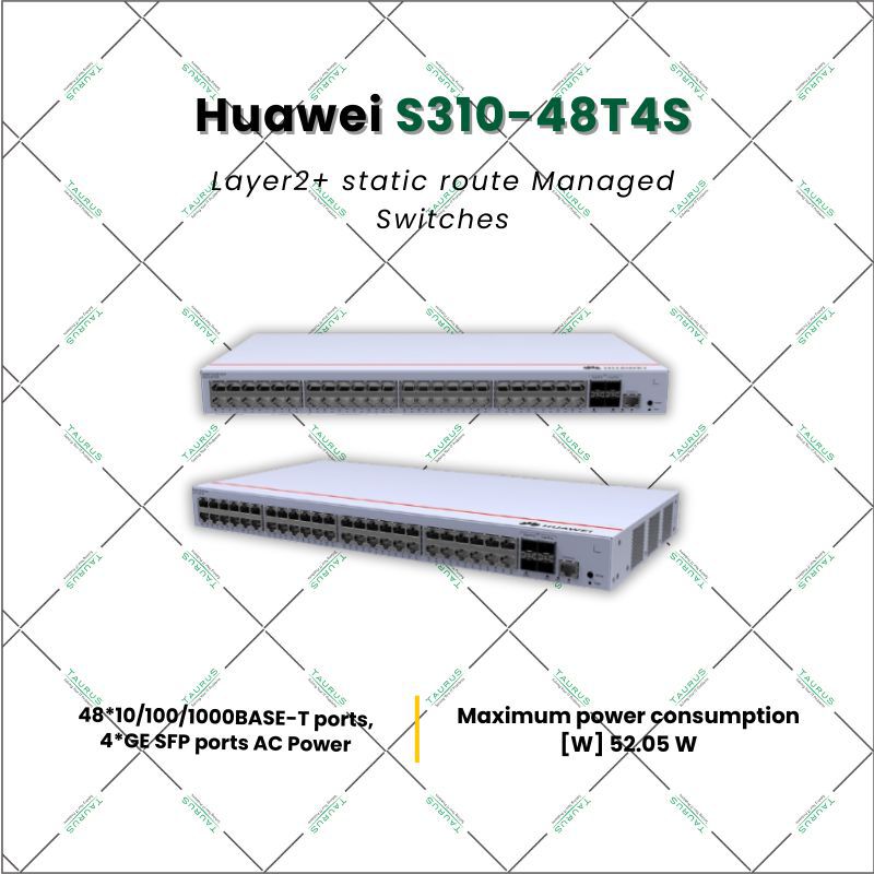 Huawei S310-48T4S Layer 2+ static route Managed Switches