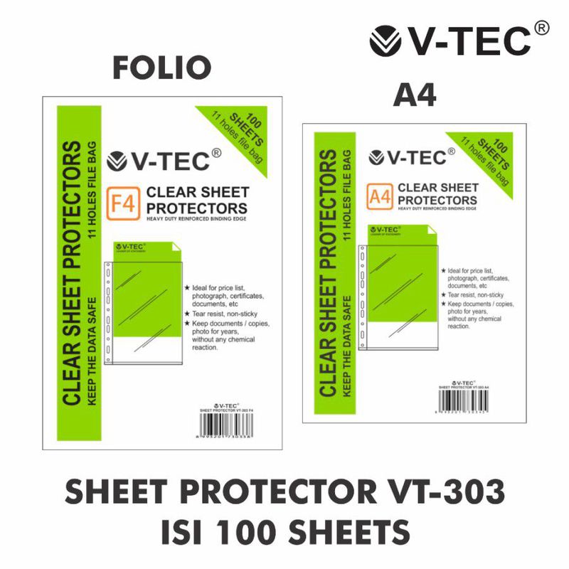 Clear Sheet Protector - F4