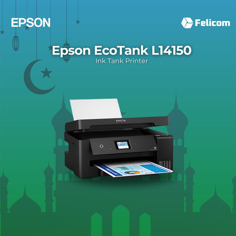 Printer Epson Ink Tank EcoTank L14150 A3+ WiFi Print Scan Copy Duplex