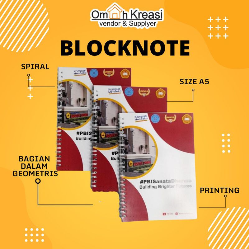 Blocknote Spiral Custom