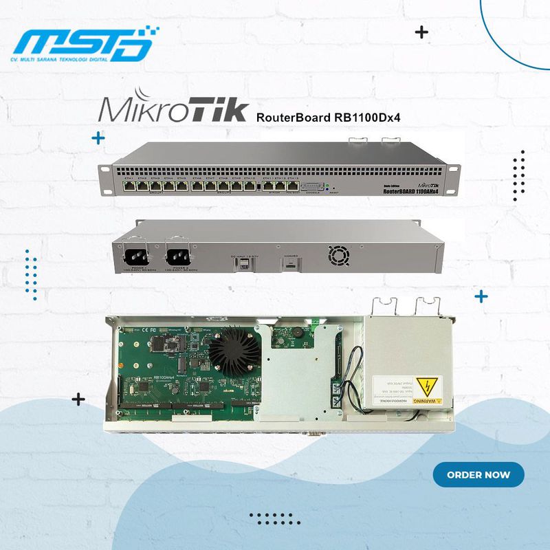 RB1100Dx4 MIKROTIK Router 1U Rackmount