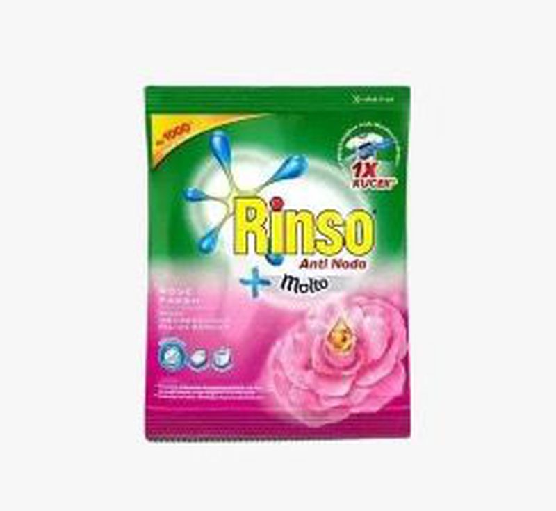 Detergen Bubuk Rinso Molto Rose Fresh Sachet 40/38gr