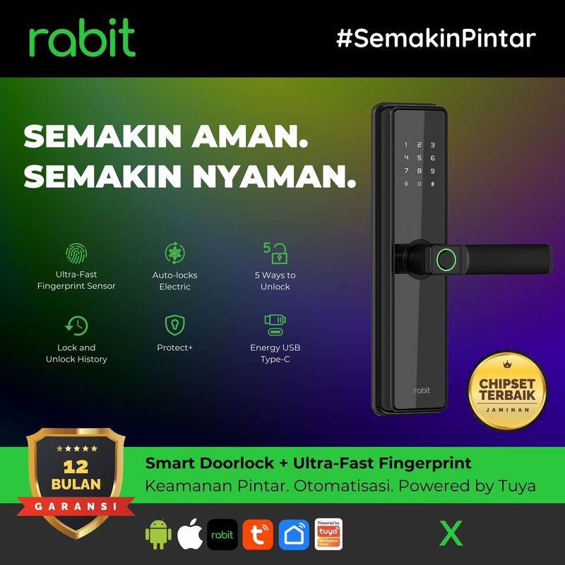 Smart Doorlock Slim – Ultra Fast Fingerprint Rabbit