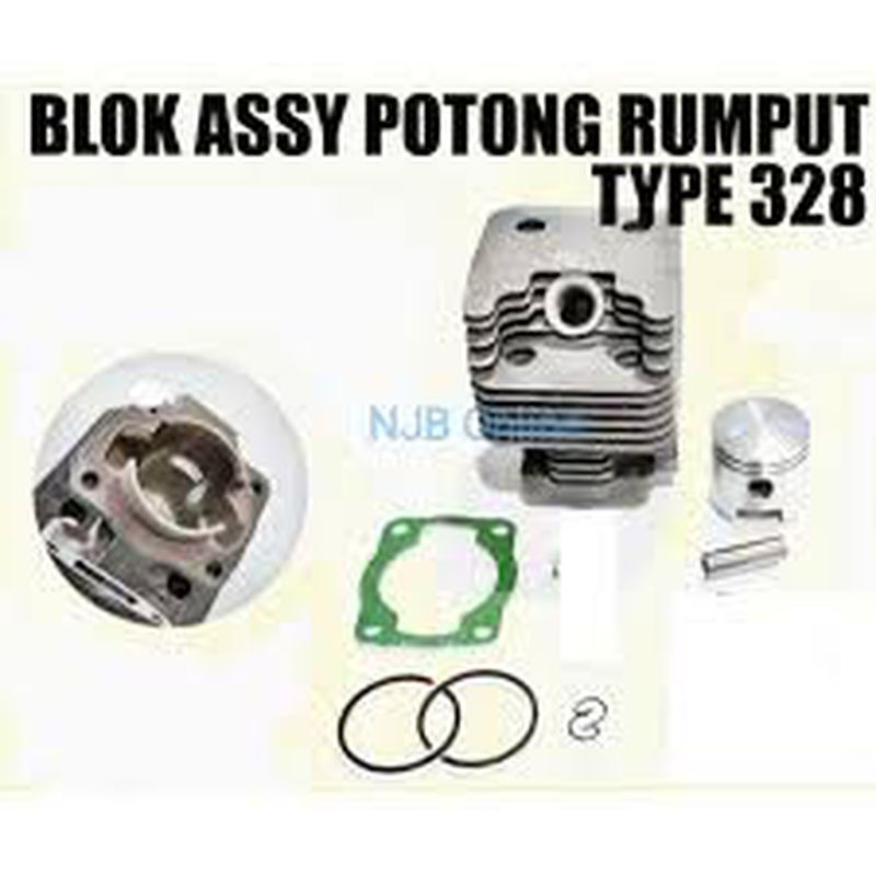 blok mesin rumput