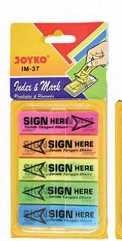 Post It sign here