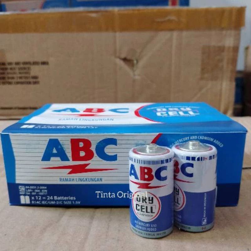Baterai ABC Biru size C R14 1.5V
