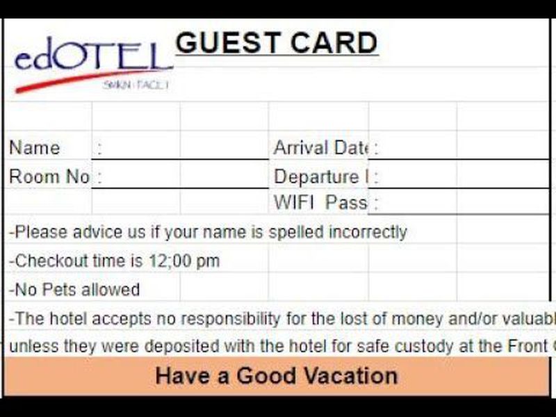 Guest Card