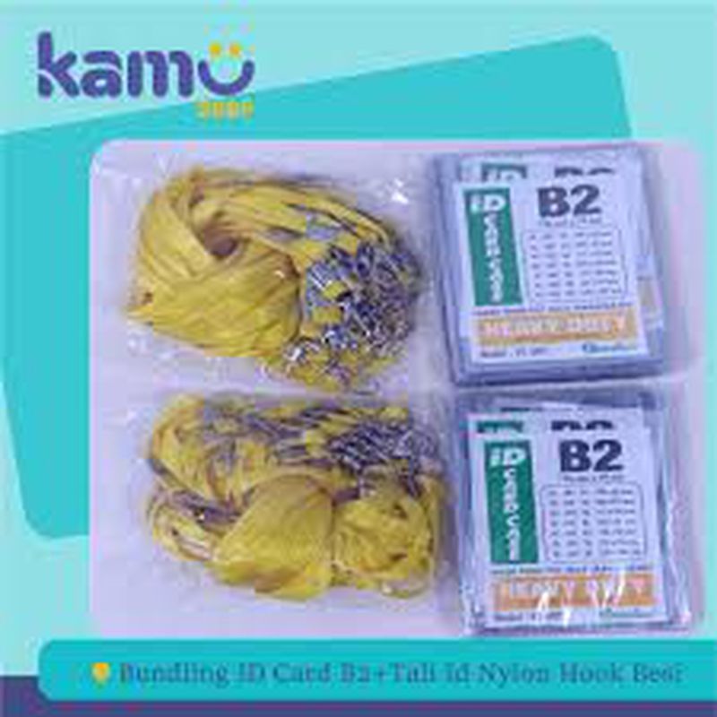 Bundling 40 Pcs ID Card B2 + 40 Pcs Tali ID Card Nylon Hook Besi – NYLK