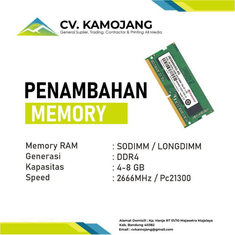 Penambahan Memory
