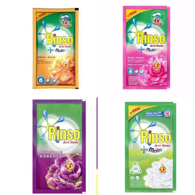 Detergen Cair Rinso Sachet 38Ml 3 Lusin