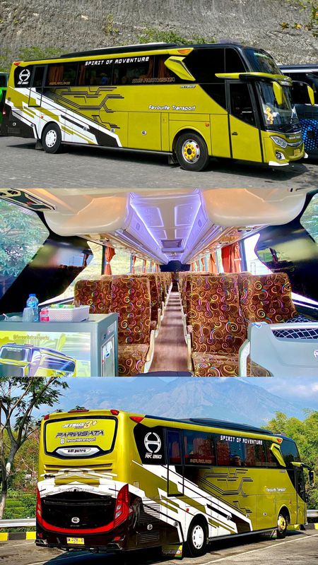 paket perjalanan full day menggunakan Bus / Bis Besar sewa bus ...