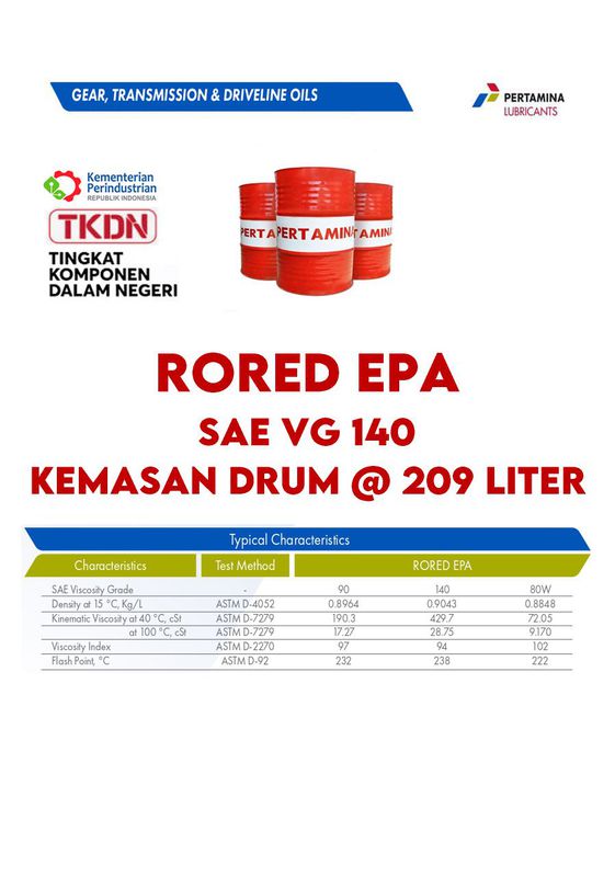 RORED EPA SAE 140
