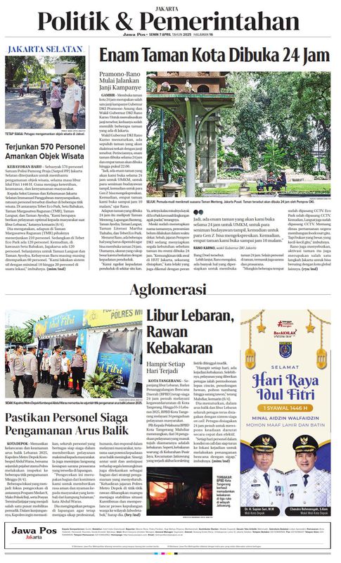 Jawa Pos Iklan Display Pemkot Depok (Ukuran: 2 Kolom x 200 Mmk FC)