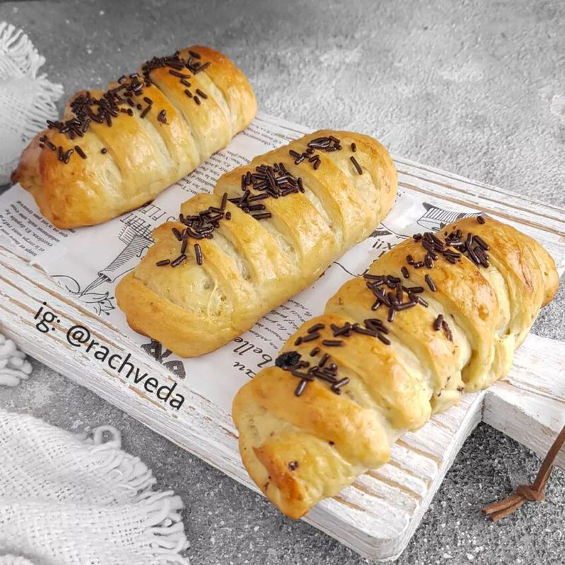 Roti pisang coklat