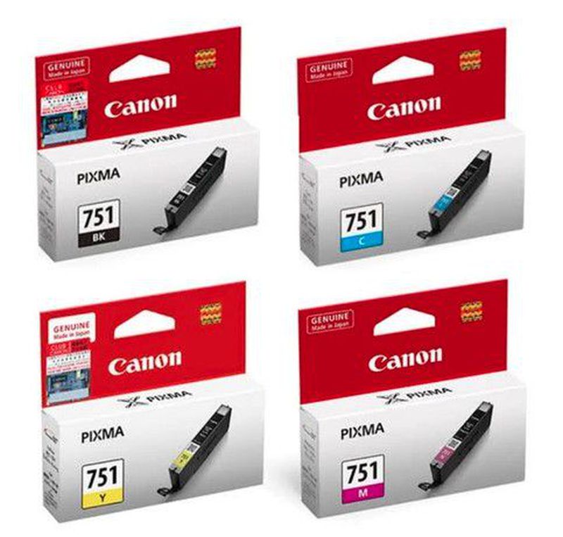 Tinta Canon 751 (BK/C/M/Y) Original Ink Cartridge - Yellow