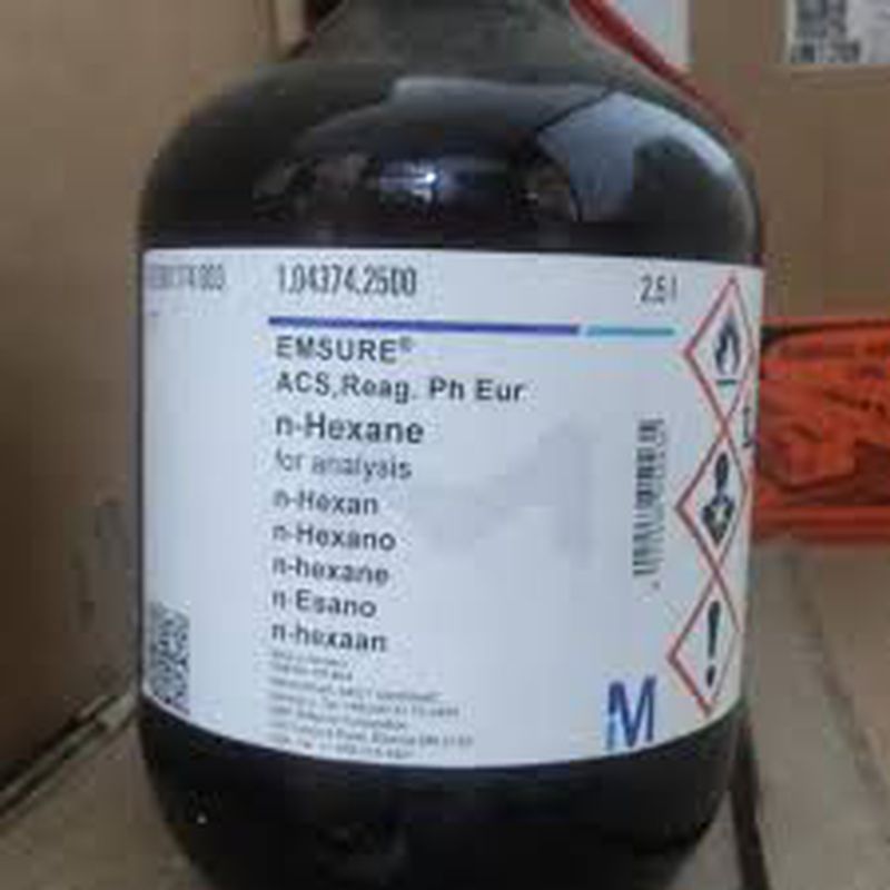 CAT NO : 1.04367.2500 N-HEXANE FOR ANALYSIS EMSURE Packing 2,5 Liter
