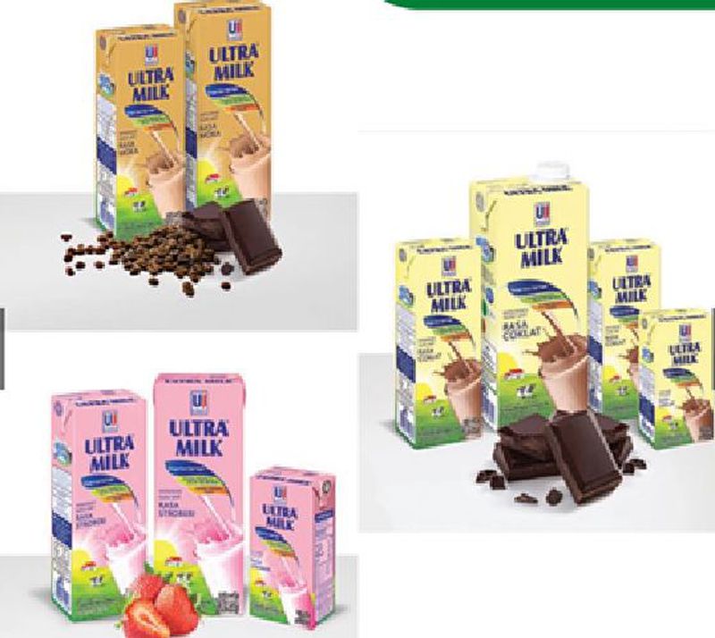 Ultra Jaya - Ultramilk varian rasa (coklat, strawberry, mocca) - (1 dus ...