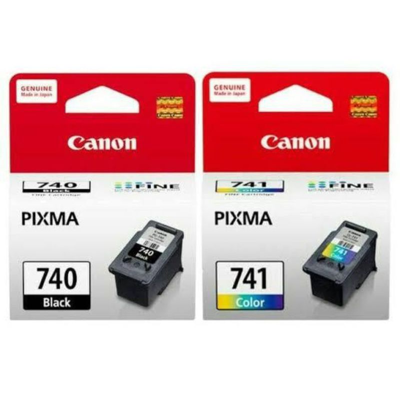 CARTRIDGE CANON 740 BLACK & 741 COLOUR ORIGINAL - Merah