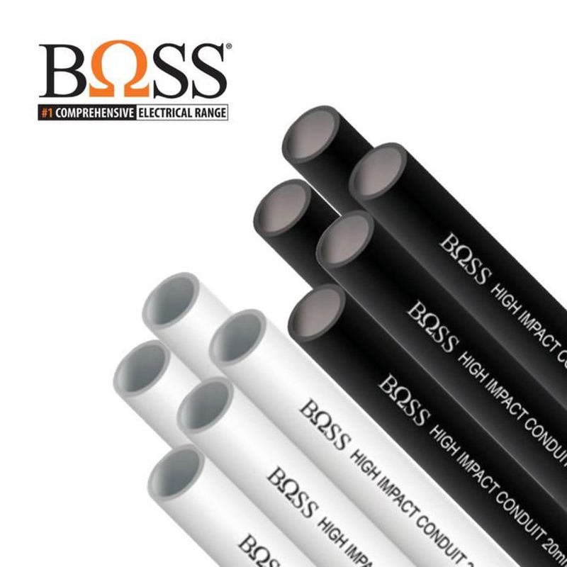 Pipa PVC 20mm Boss panjang 2,9m - Putih