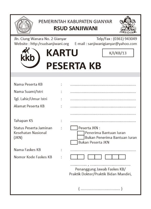 Kartu Peserta KB