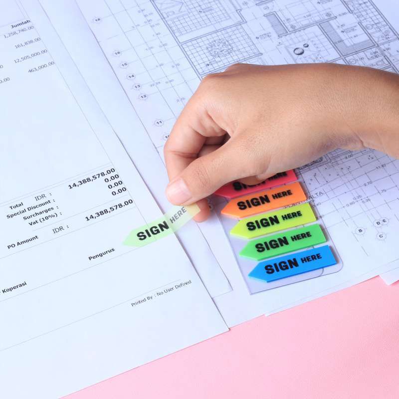 Stick Note Sign Hire bantex