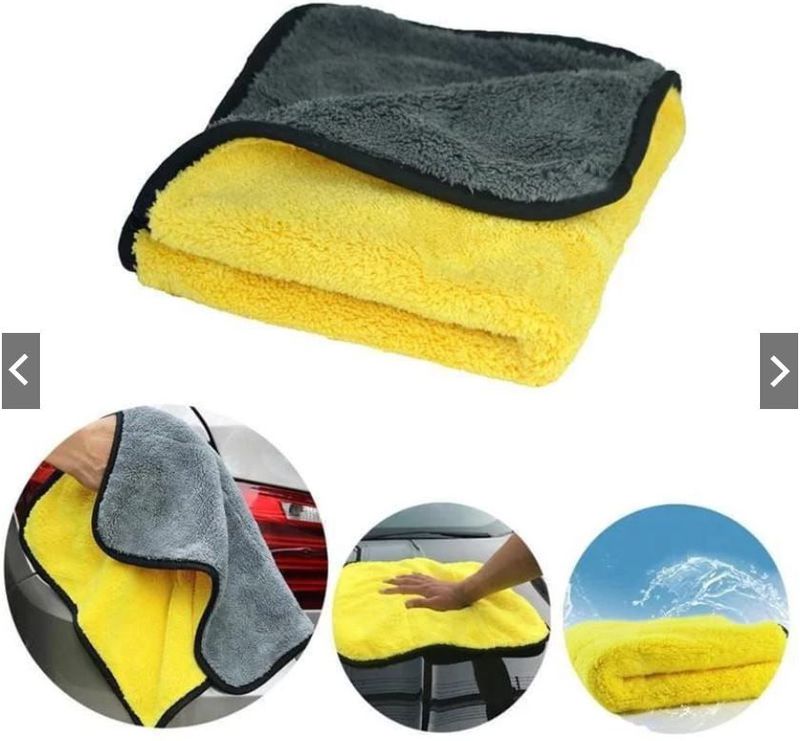 Kain lap Microfiber/ Microfiber kuning abu