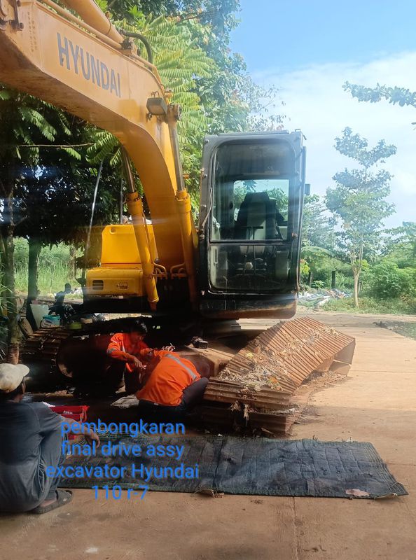 overhaul final drive hyundai r110-7