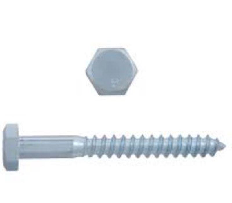 Bullone A Testa Esagonale 5/16 X 2 Pollici In Acciaio Zincato - Confezione Singola LB516-200