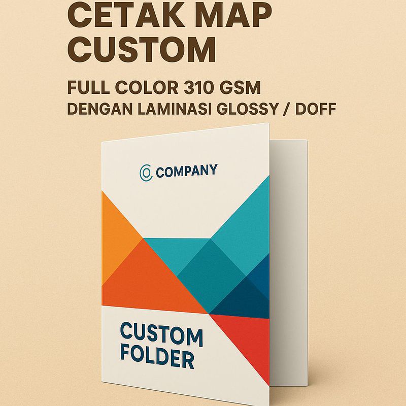 Cetak Map Custom F4 260/310 GSM Laminasy Glossy/Doff